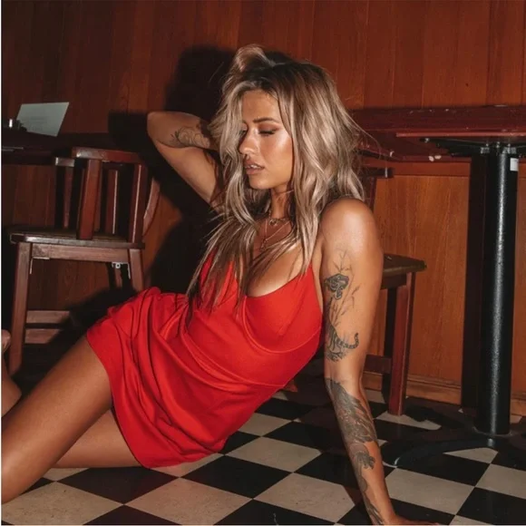 Princess Polly Novella Red Mini Dress - Picture 3 of 6